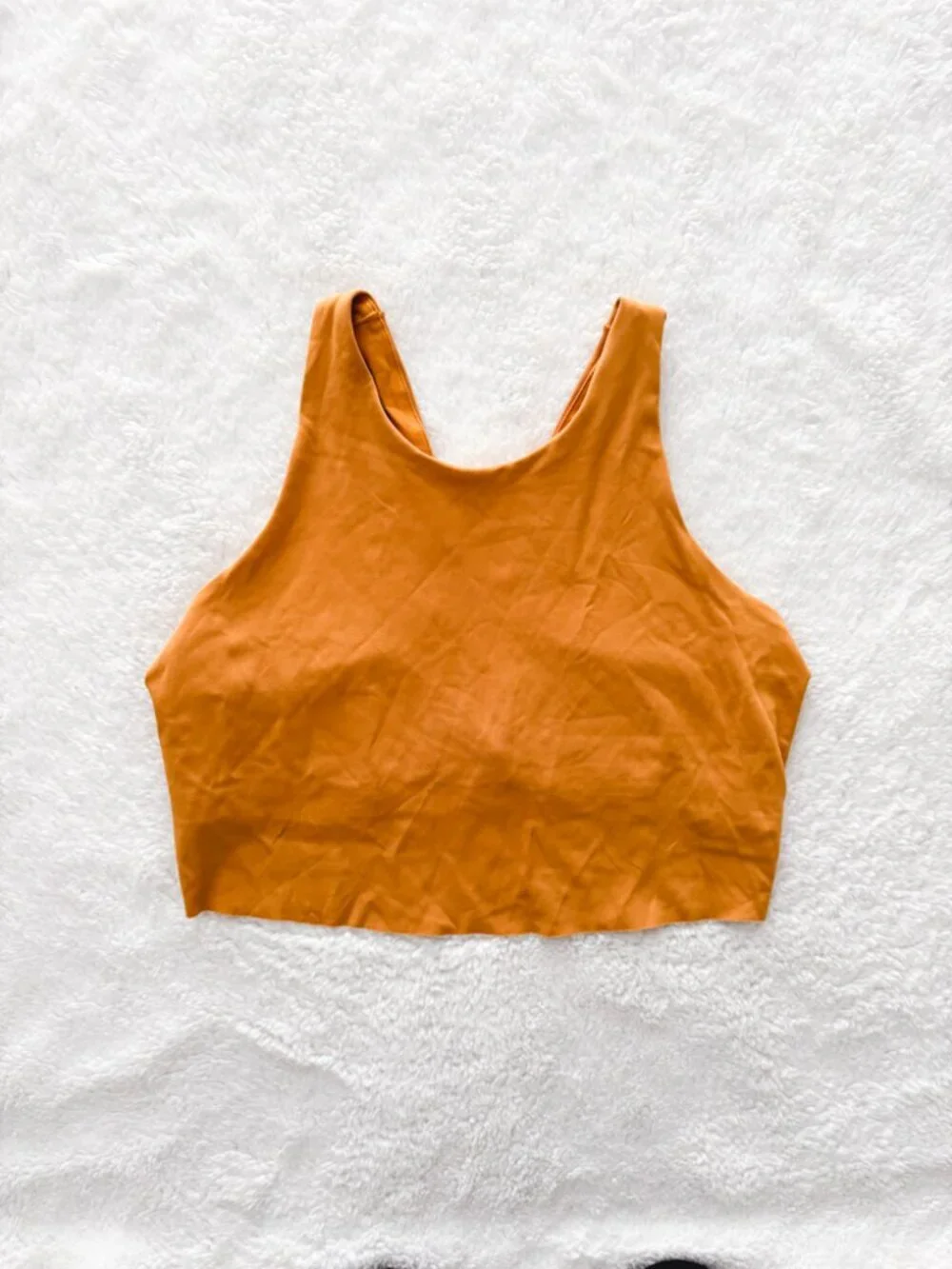 Nike Dri-FIT Orange Tank with Built-In Bra